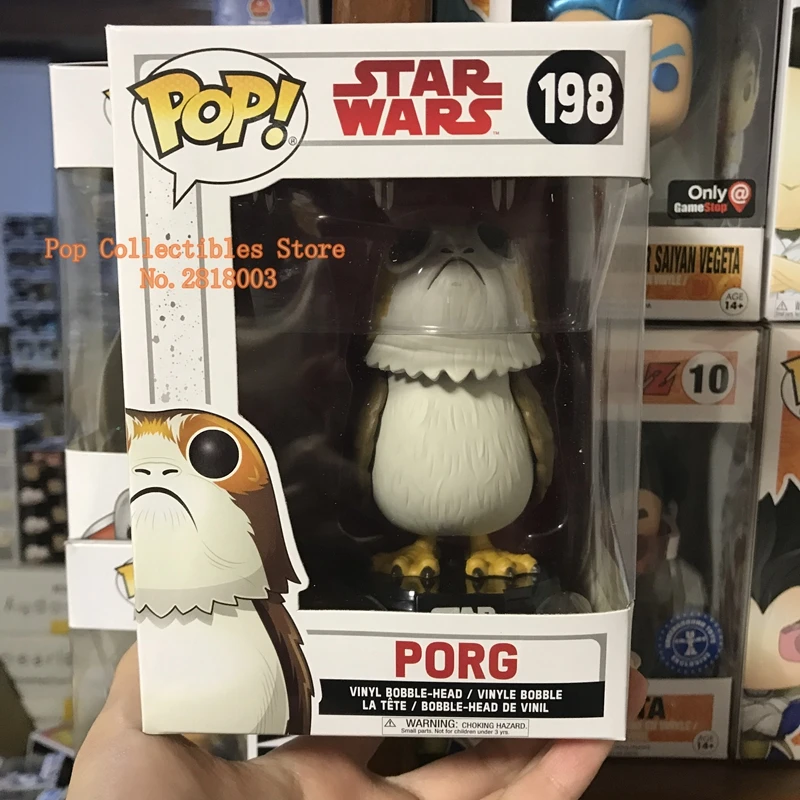 Funko pop официальная Звездные войны E8 TLJ - Porg виниловая экшн-фигурка Коллекционная