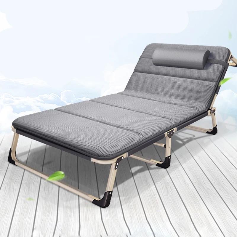 

Folding Sheets People Lunch Break Siesta Bed Home Recliner Marching Simple Portable Office Adult Accompanying