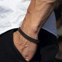 Браслет-цепочка из нержавеющей стали с лисьим хвостом TULANG NAGA для мужчин, ювелирные изделия шириной 6-6,7 мм