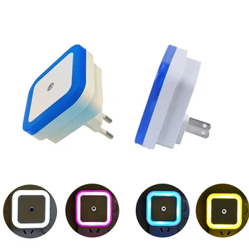 

110V-220V LED Night Light EU US Plug Mini Light Sensor Control Nightlight Lamp For Home Children Living Room Bedroom Lighting