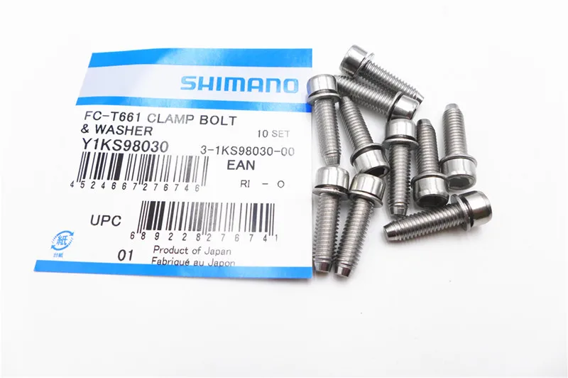 SHIMANO Y1KS98030 болт с зажимом левой рукоятки(M6 x 19) и шайба
