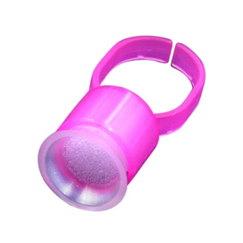 

50Pcs Tattoos Supply Ring Cup Tools Microblading Pigment Holder Permanent Makeup Disposable Tattoos Ink Cups With Sponge Eyela