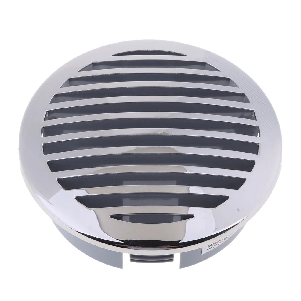 2 Pack Round Louvered Vent 4in 100mm- Marine Boat Air Vent, 316 Stainless Steel Caravan Vents (81933SS-HP)