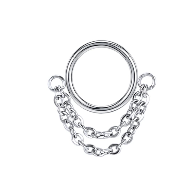 Nose Piercing Ring Nase Septum Piercing Ring Titanium Steel Nariz Piercing Ear Cartilage Tragus Goth Piercing Nez Opal