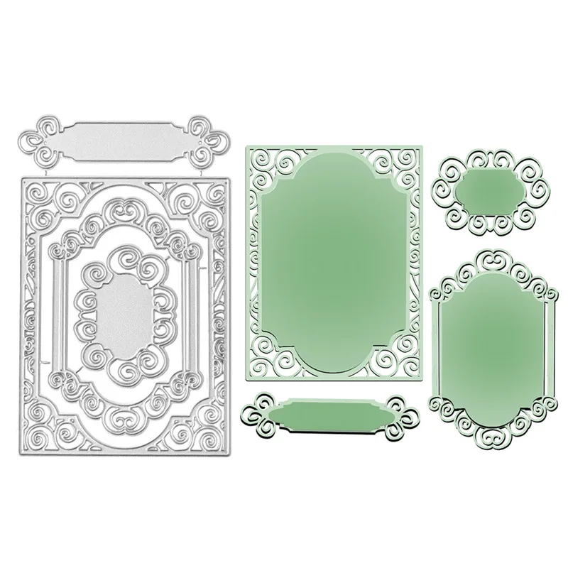 YaMinSanNiO Lace Frame Metal Cutting Dies For Scrapbooking Album Card Making Embossing Stencils Home Decorations Diecuts Crafts