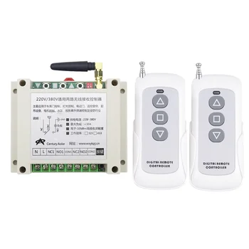 

AC 220 V 250V 380V 2 CH RF Wireless Remote Control Work for tubular motor forward and inversion Industrial equipment