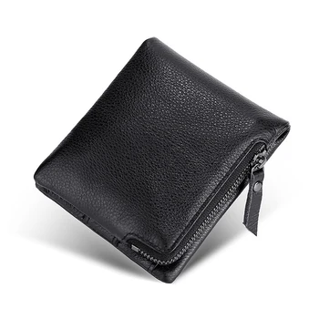 

Mini Purse Men's Wallets Handmade Genuine Leather Short Women Wallets Female Wallet First Layer Leather Wallet Gift Card Holder