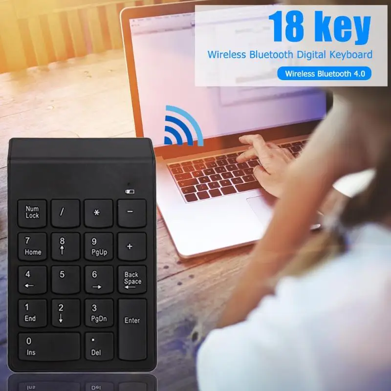 Беспроводная Bluetooth цифровая клавиатура для ноутбука мини 18 клавиш номер Pad Klavye ультратонкий цифровой Teclado Sem Fio для ноутбука ПК