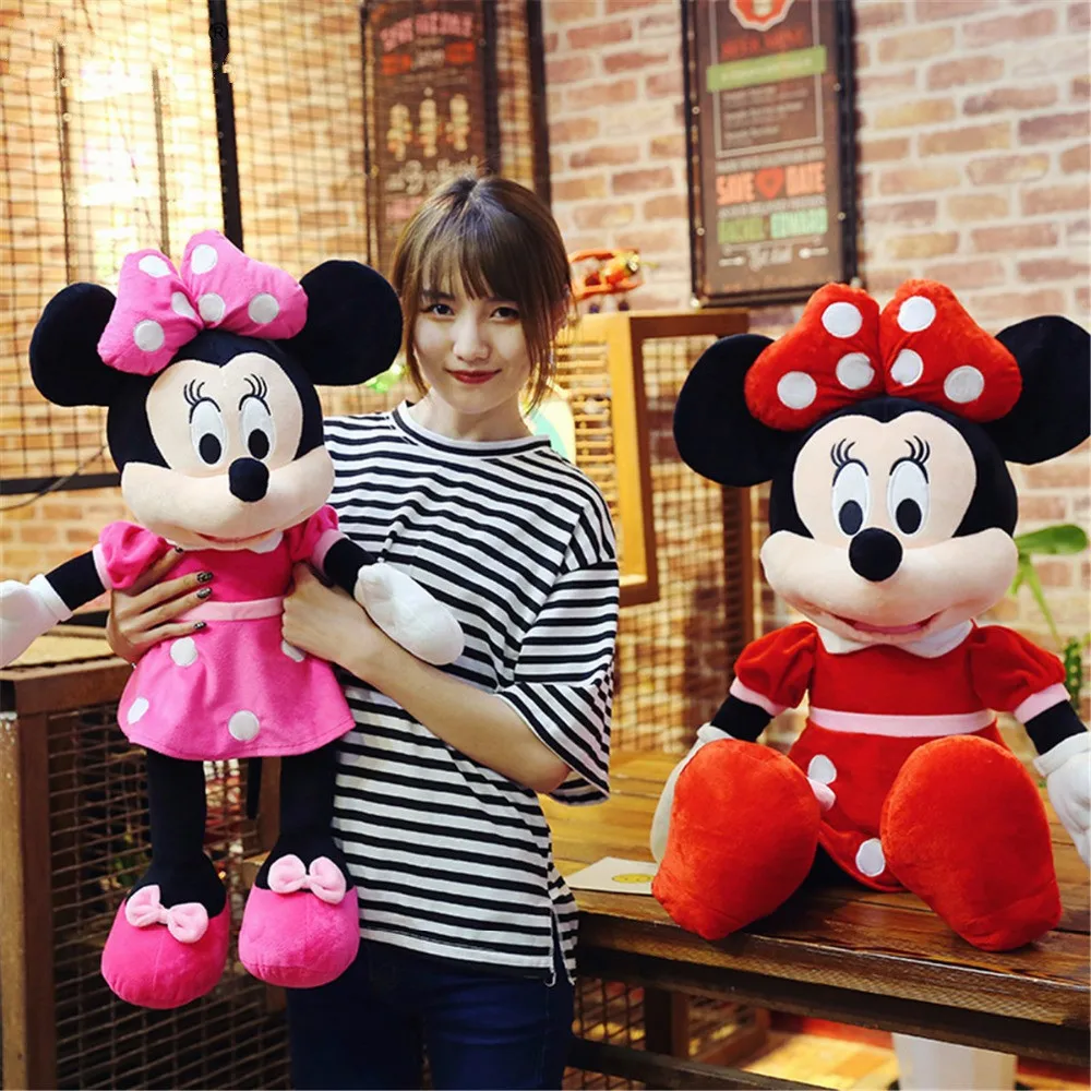 Hot Sale 40-100cm High Quality Stuffed Mickey&Minnie Mouse Plush Toy Dolls Birthday Wedding Gifts For Kids Baby Children