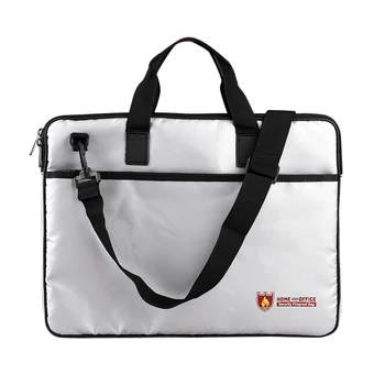 

Fireproof File Document Bag Water Resistant Money Bills Storage Organizer with Strap Non-scratch Fire Resistant Laptops Bag new