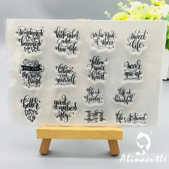 

CLEAR STAMPS Follow Your Heart DIY Scrapbooking Card album paper craft rubber roller transparent silicon stamp AlinaCraft