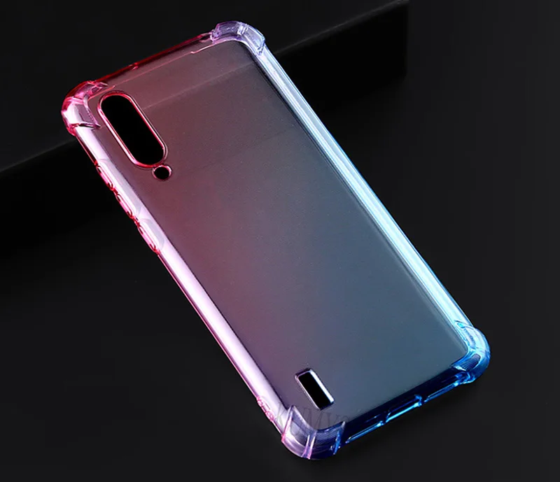 Цветной градиентный силиконовый чехол для Xiaomi mi CC9 CC9e 8 9 SE A2 A3 Lite 9T для Red mi Note 6 7 5 Pro K20 7A мягкий чехол для телефона из ТПУ - Цвет: 2