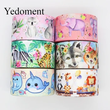 

10 Yards 1.5'' 38MM Animal Printed Grosgrain Ribbons For Hair Bows DIY Handmade Materials Y19082002