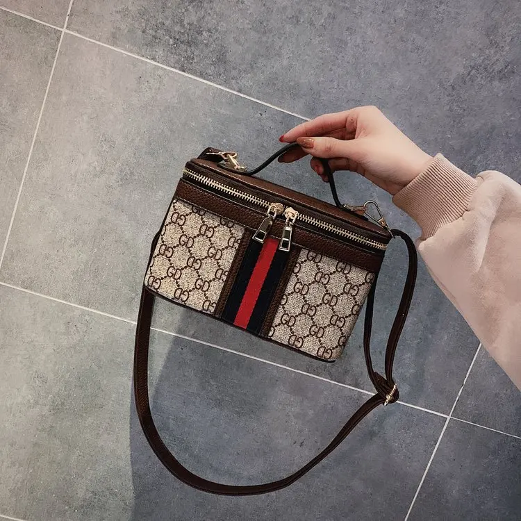 

2019 New Style WOMEN'S Bag Box Handbag Crossbody Bag Europe And America Retro Fashion Box Bag