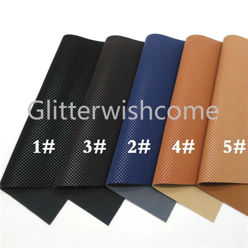 Glitterwishcome 21X29 см A4 размер винил для бантов пледы искусственная ткань, тисненая замша искусственная кожа листы для бантов, GM575A