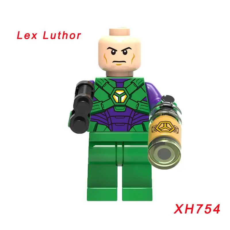 Одиночная Супер Герои кирпич вспышка киборг обратная вспышка Lex Luthor Lobo пожарная шторма Бэтмен Гепард строительный блок - Цвет: xh754
