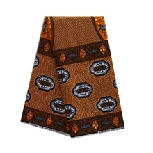 Новая африканская печатная настоящая восковая Ткань для шитья платья рубашки сумки 6 ярдов полный хлопок Анкара настоящая голландская восковая ткань 362