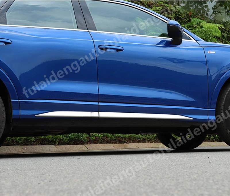 4 шт. для Audi Q3(F3)- из нержавеющей стали защита корпуса двери рельефная Накладка для отделки стильные полоски на авто аксессуары