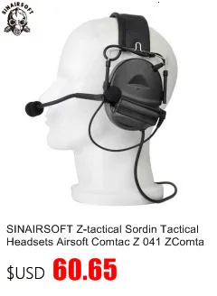 Z-tactical Sordin тактические гарнитуры Airsoft Comtac ZComtac I гарнитура стиль тактическая гарнитура шлем шумоподавление наушники Ptt