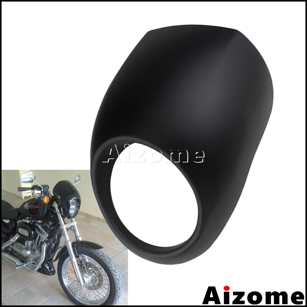 Мотоцикл 5-3/4 "фара маска 5,75" фара обтекатель для Harley Sportster Dyna FXD XL 1200 883 Вт/39 мм узкий Glide вилки