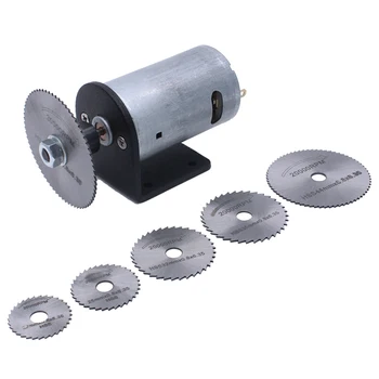 

Mini Woodworking Diy Cutter Tools Dc 24V Motor Electric Saw Set With Circular Saw Blades Bracket Fit Wood Plastic Acrylic Plat