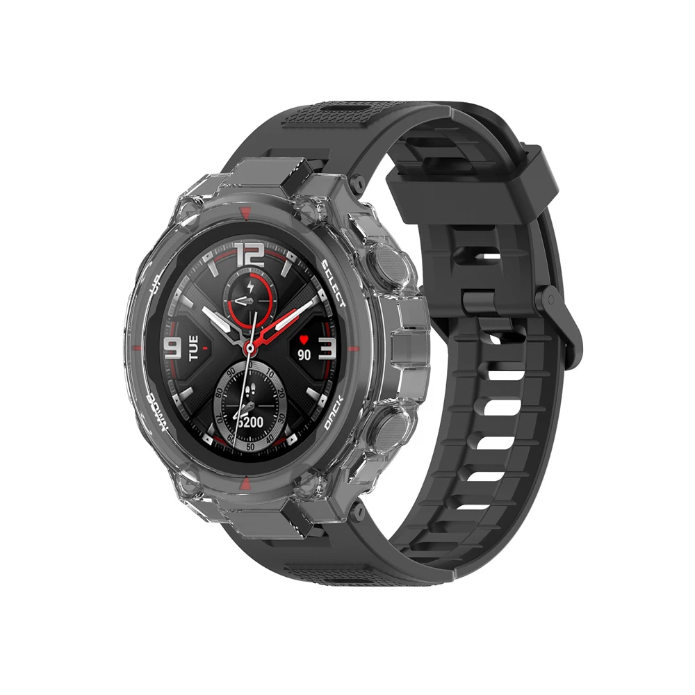 Watch Case Watch Protective Case Watch Cover Watch Protective Cover TPU Protective Case Bumper Protective Case For Huami Amazfit T-Rex / Trex Pro TPU Case Soft Protective Cover Shell Bumper Frame Protector Bracelet
