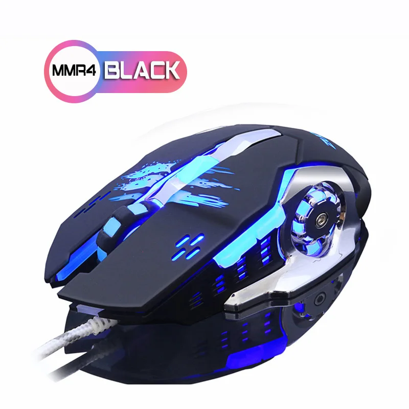 MMR4 BLACK ZUOYA игровая мышь dpi, регулируемый светодиодный, яркий, проводной, оптическая, USB, геймерская мышь, игровая мышь для ПК, компьютера, ноутбука, профессиональная - Цвет: MMR4 BLACK