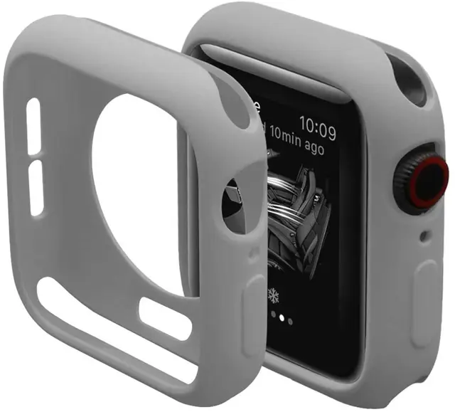 Candy Soft Silicone Case for Apple Watch 6 SE 5 4 3 2 1 42MM 38MM Cover Protection Shell for iWatch 4 5 6 3 2 40MM 44MM  Bumper gray