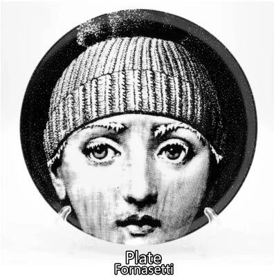 Rosenthal Piero fornasetti настенная декоративная тарелка 8 дюймов тарелка керамическая настенная подвесная декоративная доска художественная тарелка - Цвет: 22