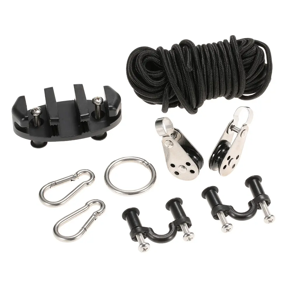 Pad Eye Anchor Trolley Kit Для Каяка DIY каяк Anchor Trolley Cleat Kit Set With Well Nuts нержавеющая сталь винтовые заклепки