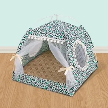  Pet Tent Bed For Cat House Cozy Products For Pet Accessories Nest Comfy Calming Cat Beds For Small Dogs Chihuahua Tent Hammock 