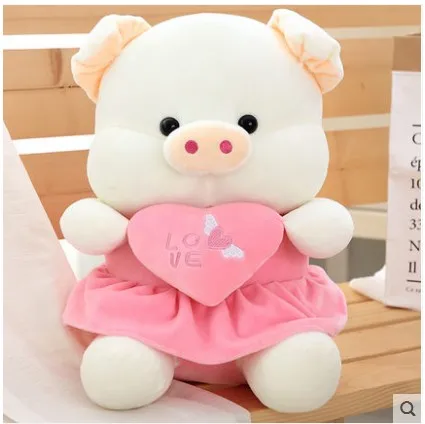 Розовый 35 42 50cm New hot hight quality plush cute soft pig Pillow Multifunction Holiday christmas birthday present kid girl friend - Цвет: Розовый