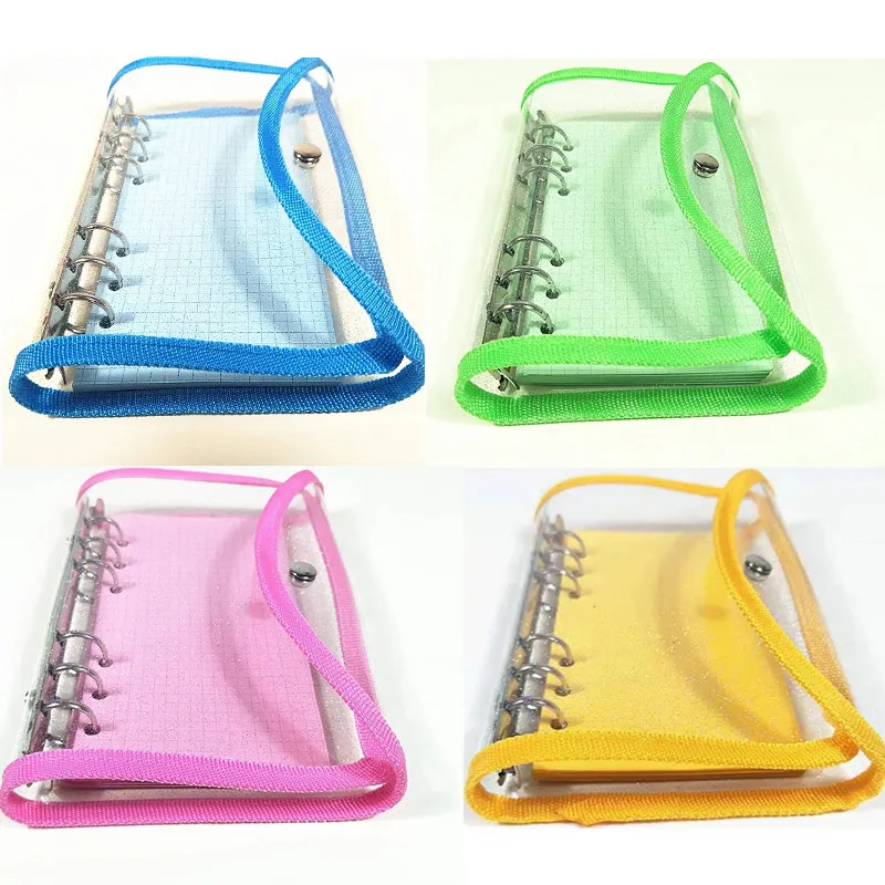 A6 PV CLoose Leaf Notebook Macaron Color Kawaii Stationary Planner Book Replacement Cover and Refill Pages Diary Weekly Plan | Канцтовары