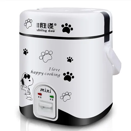

freeshipping 200w power 1.2L capacity AC220-240V mini rice cooker lunch box suited for 1-2 people can stew soup , heat lunch