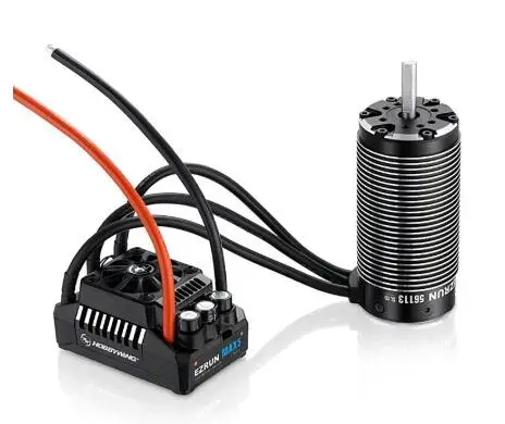 Бесщеточный 4-полюсный двигатель HobbyWing 56113SL 800KV с EzRun MAX5 V3 200A бесщеточный