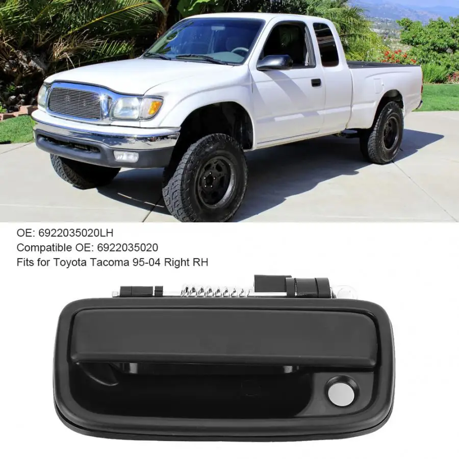 Снаружи боковой двери с жалюзийными решётками ручка подходит для Toyota Tacoma 1995 1996 1997 1998 1999 2000 2001-2004 левая сторона водителя LH 6922035020