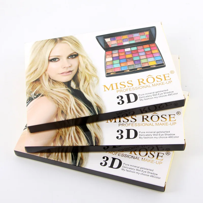 Makeup Palette 48 Colors Eyeshadow Palette Wet Matte Shimmer Glitter Pigmented 3D Eyeshadow Pallete Warm Smoky Colors Cosmetics