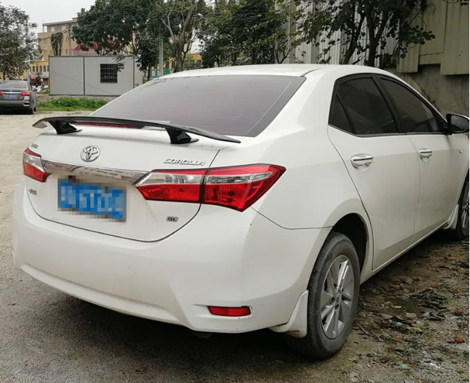Спойлер для toyota corolla, задний багажник, крыло до, высококачественный АБС-пластик, спойлер, по цвету грунтовки