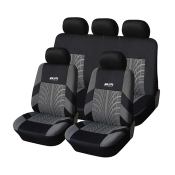 

4/9 Pcs Car Front Seats Covers Universal Auto Seat Cover Letters Embroidered Dust Proof Car Seat Protector Mat A30