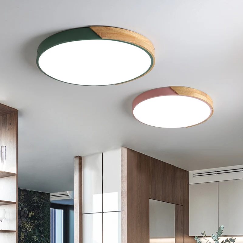 Современный светодиодный круглый потолочный светильник для гостиной светильник для спальни Лофт потолочный светильник в кухню