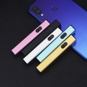 

USB Electric Arc Lighter USB Rechargeable Flameless Windproof Cigarette Lighter Fingerprint Induction Electronic Lighter