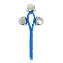 Музыкальный ритм кожаный ремешок на запястье Погремушки встряхивания 3/5 колокольчики для детей