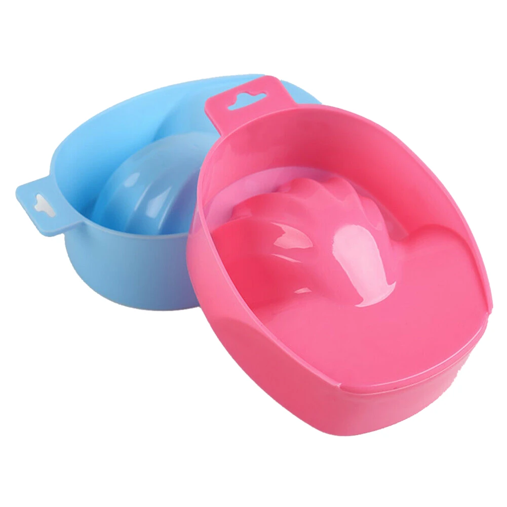 2 Pc Profesional Plastik Nail Art Cuci Tangan Remover Rendam Mangkuk Diy Salon Spa Perawatan Mandi Nampan Manikur Jari Alat Peralatan Pembersih Cat Kuku Aliexpress