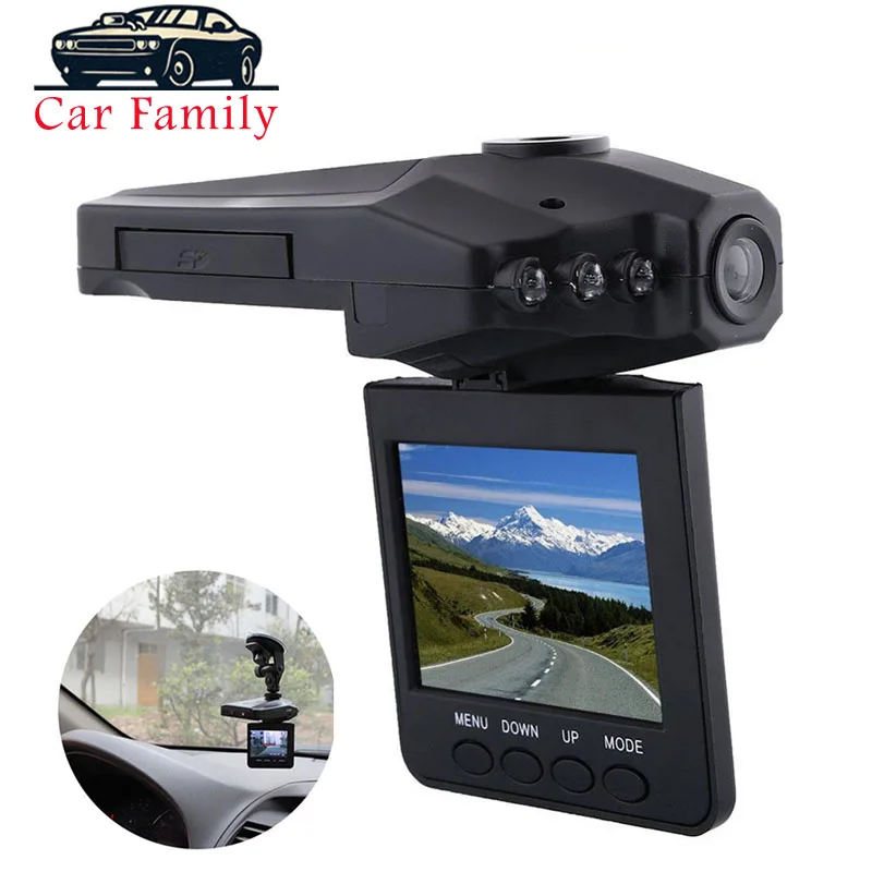 2.5/" LCD Vehicle Car Camera HD DVR Dashboard Recorder 6IR LED 270 Degrees Rotate