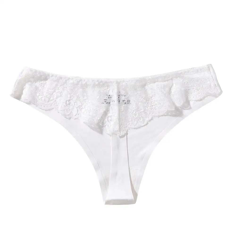 White M-xxl женские стринги и стринги с низкой талией, Женский нижнее белье трусики плюс размер кружевные бесшовные трусы женские сексуальные трусики трусы& B - Цвет: White