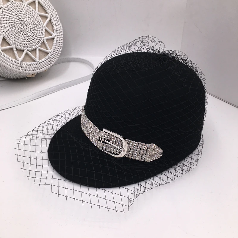 Женская кепка ins tidal осень/зима 2019 Шерстяная бейсболка светская Кепка van beret