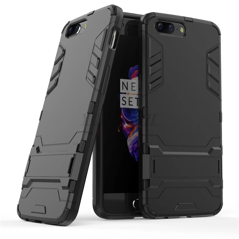 Yuhashi Броня противоударный жесткий чехол-подставка для Oneplus 5 держатель задняя крышка для телефона чехол для Oneplus 5 бампер чехол Funda
