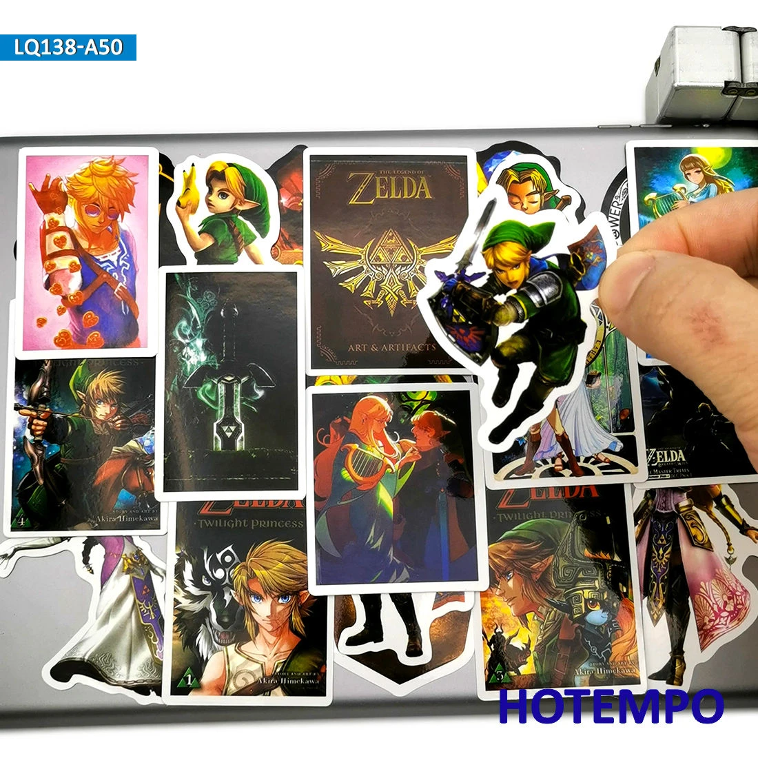 50個zeldaアニメゲームarpgスタイルステッカー子供のためのおもちゃ携帯電話ノートパソコンのスーツケーススケートボード漫画デカールステッカー ステッカー Aliexpress
