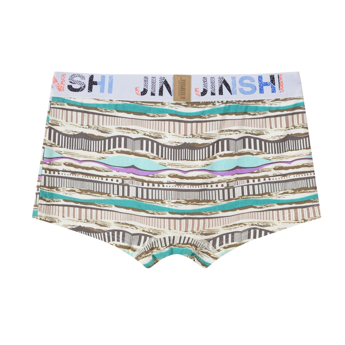 Mens Boxer-Shorts Bamboo Print Fashion Style Male Panties Underwear Lingeries Breathable Comfortable No Ride Up Male Panties