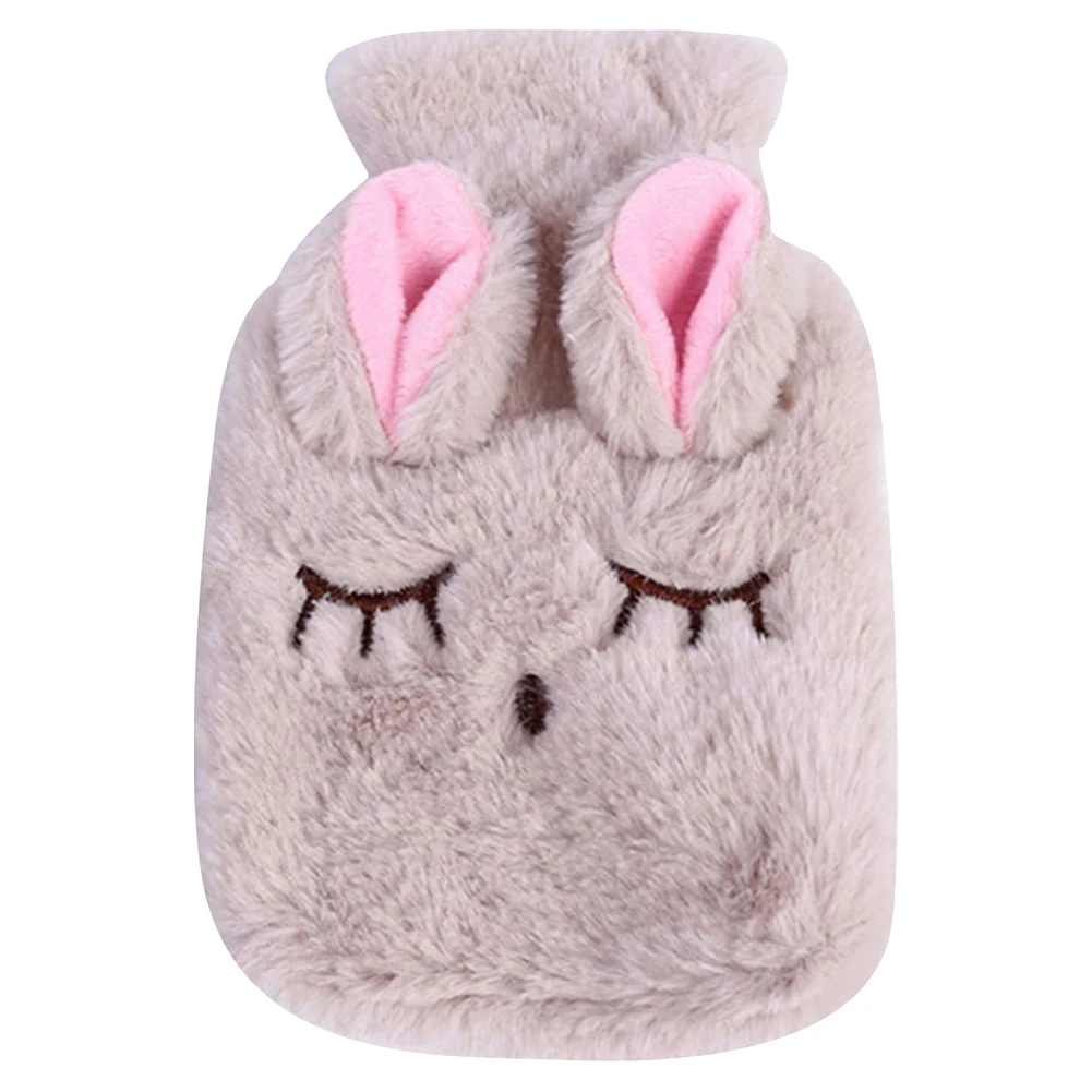 

Plush Hot Water Bottle Bag Storage Bag Cute Warm Cartoon Water Rabbit Warmer Blanket for Women Girls Accessories